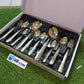 Golden Silver Complete 28Pcs Cutlery Set