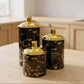 Aura Gold Trim Luxury Canister Set