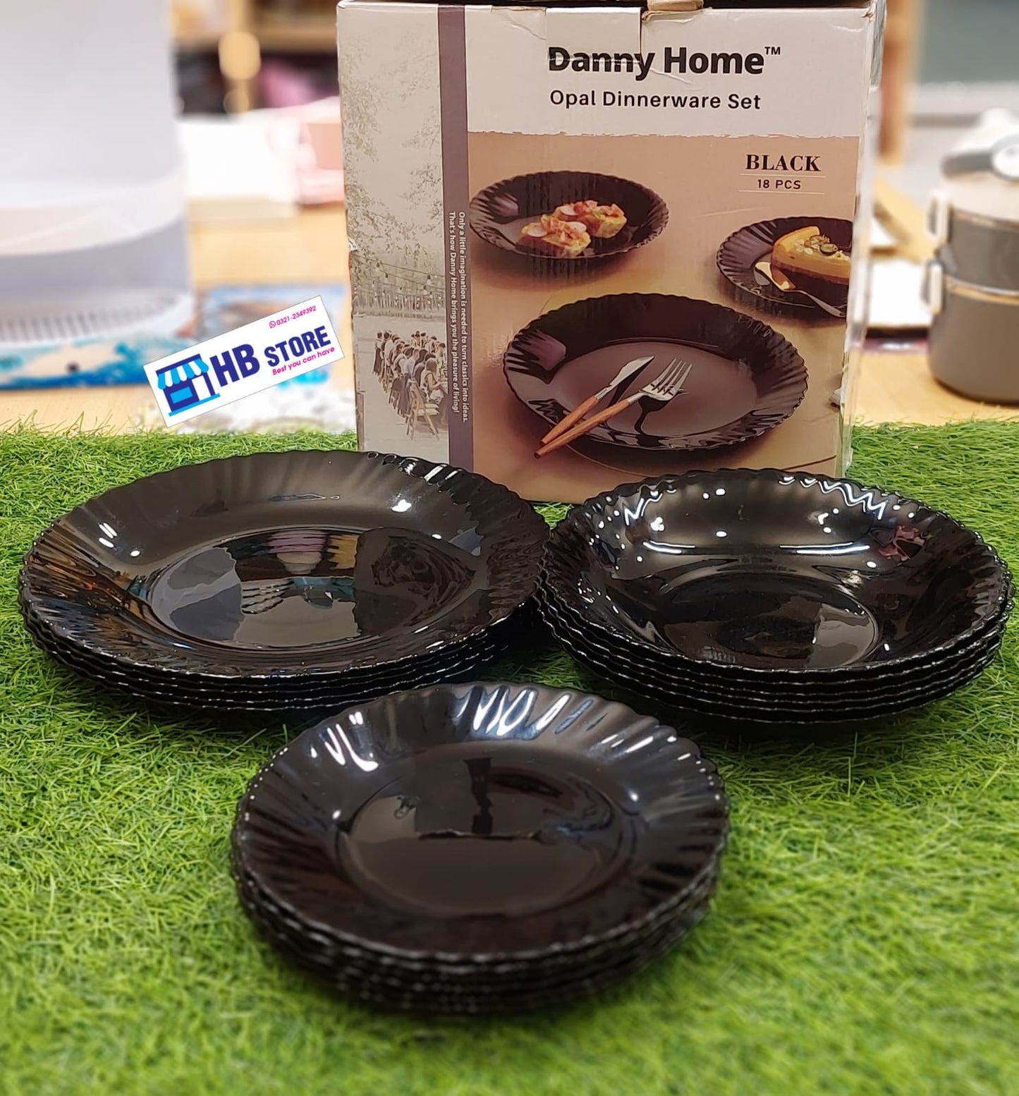 Danny Home™ 18 Pcs Opal Dinnerware Set