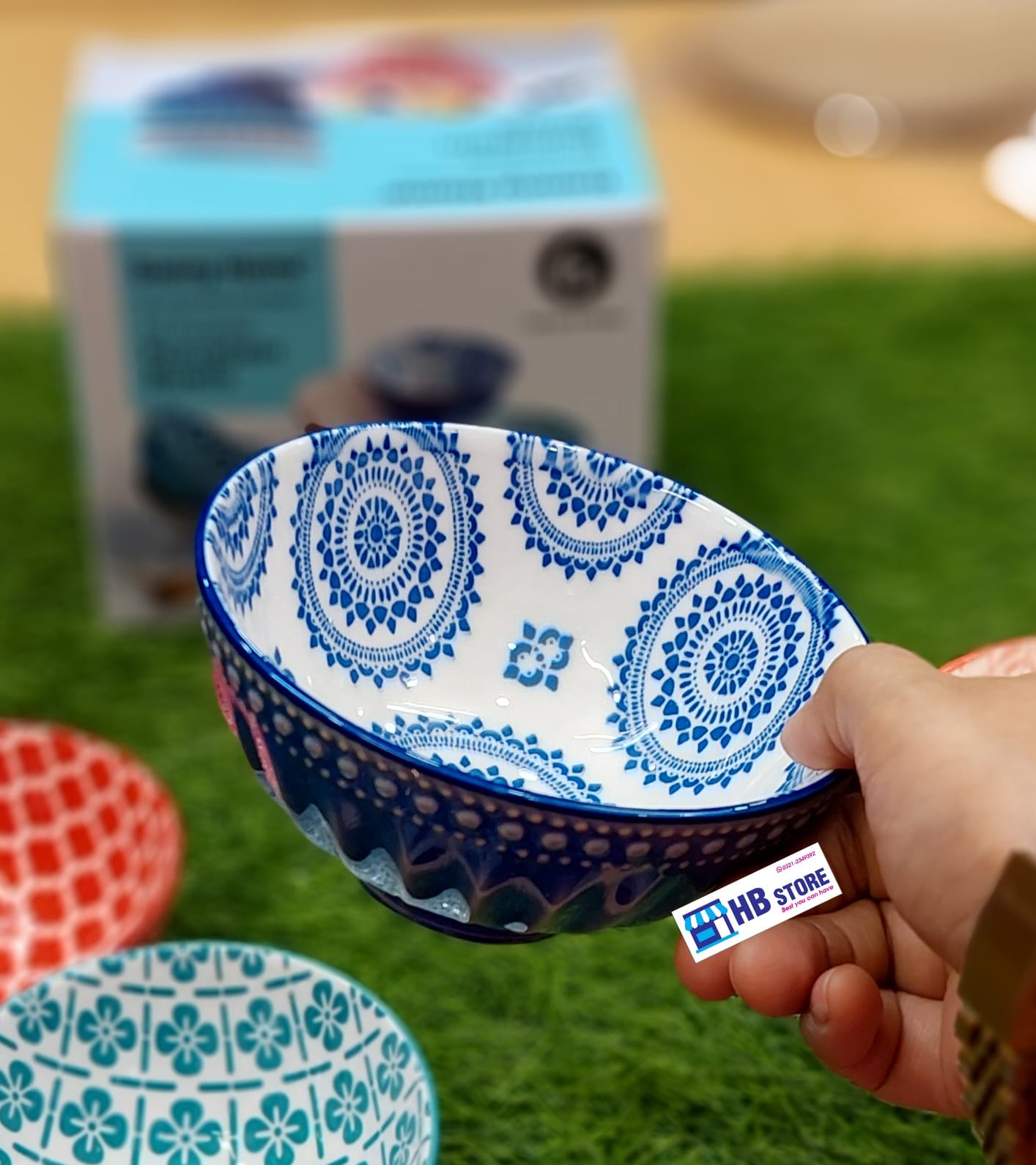 Danny Home Set of 10 Assorted Porcelain Bowls