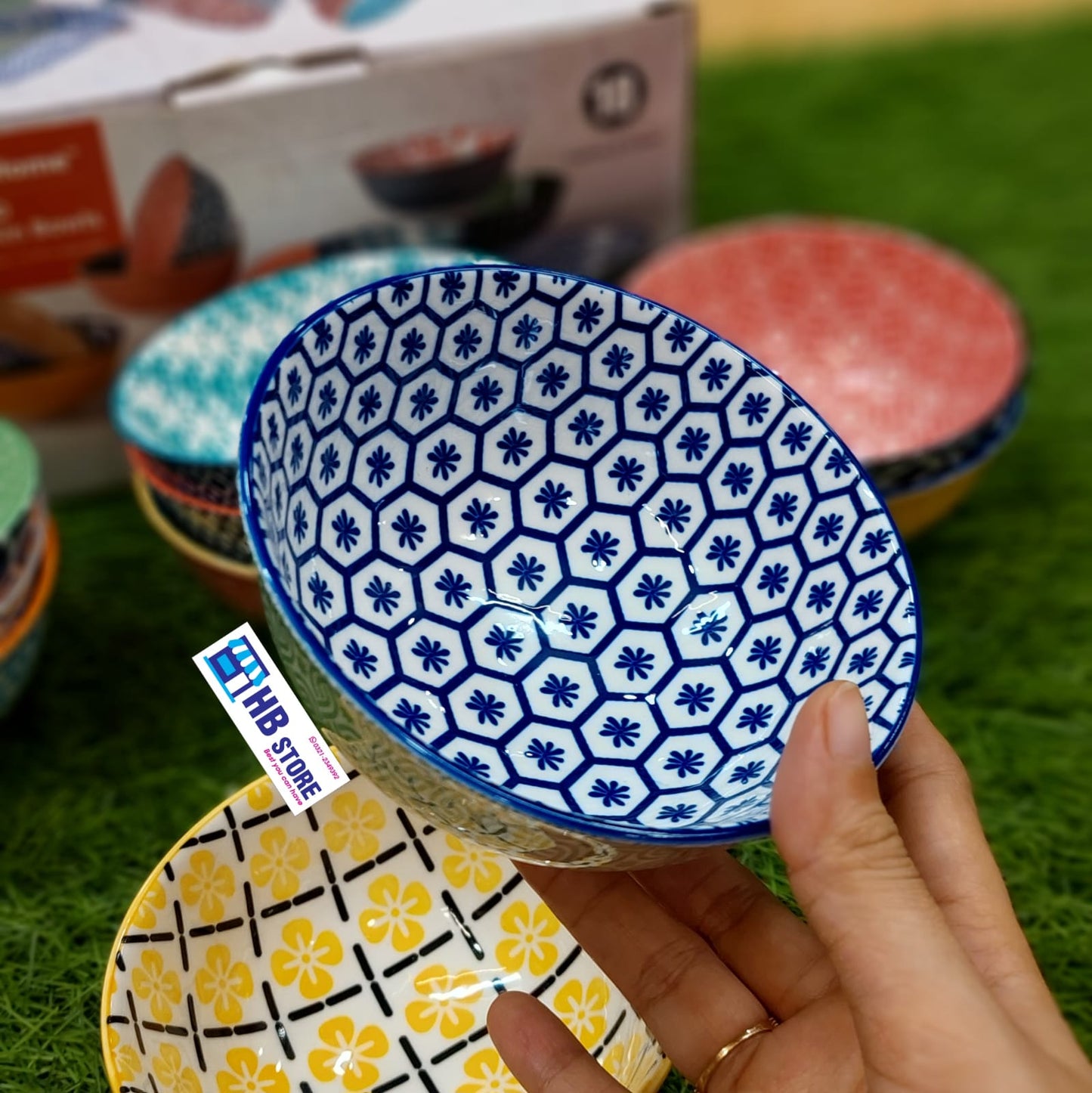 Danny Home Set of 10 Assorted Porcelain Bowls