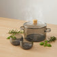 Stovetop Safe Glass Casserole Pot and Bowl Set