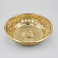 Luxury Gold-Plated Floral Embossed Decorative Serving Tray