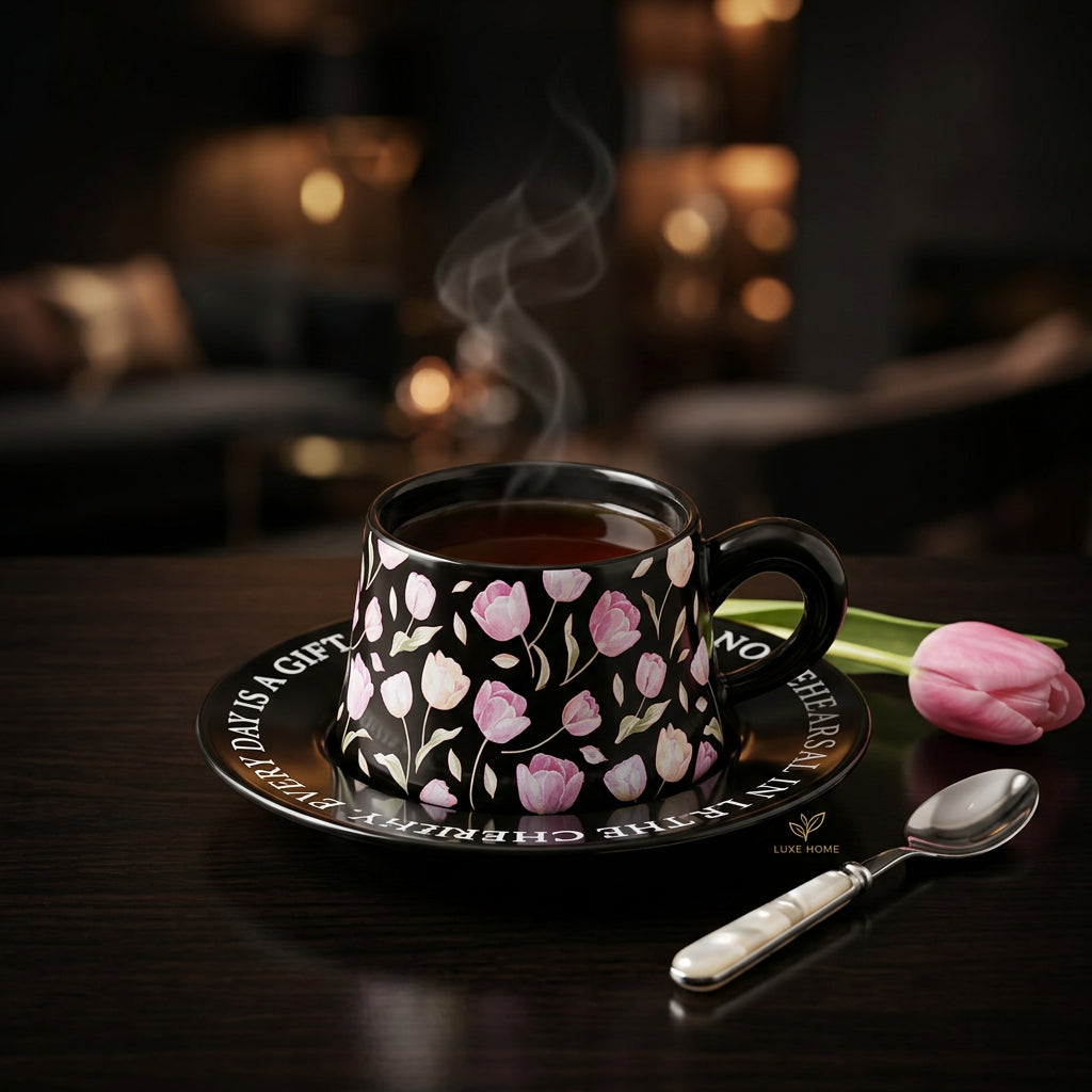 Midnight & Meadow Pastel Coffee Cup Set