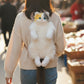 Chongker Realistic Cat Plush Backpack