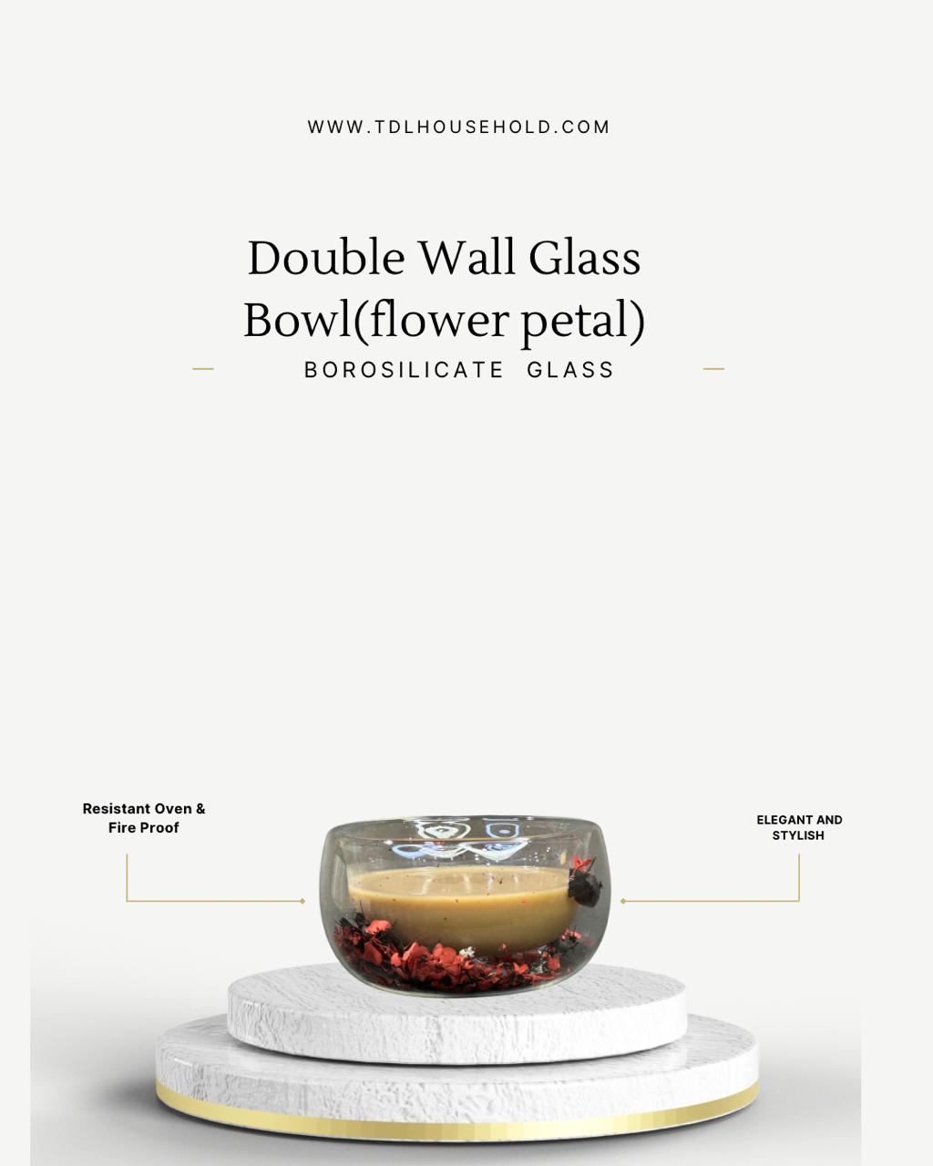 Double Wall Fancy Decorated Bowl