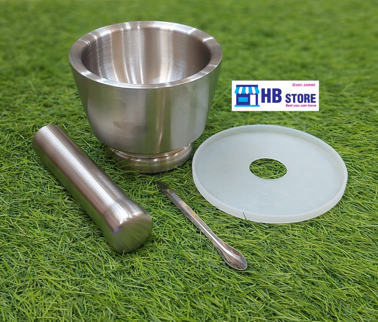 Premium Steel Hand Grinder with Anti-Spill Plastic Lid