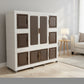 Modular Foldable Plastic Storage Cabinet with Wheels