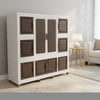 Modular Foldable Plastic Storage Cabinet with Wheels
