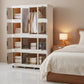 Modular Foldable Plastic Storage Cabinet with Wheels