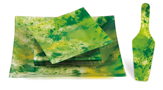 8pcs Glass Material Cake set