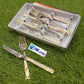 Elegant Stainless Steel Cake Knife and Fork set