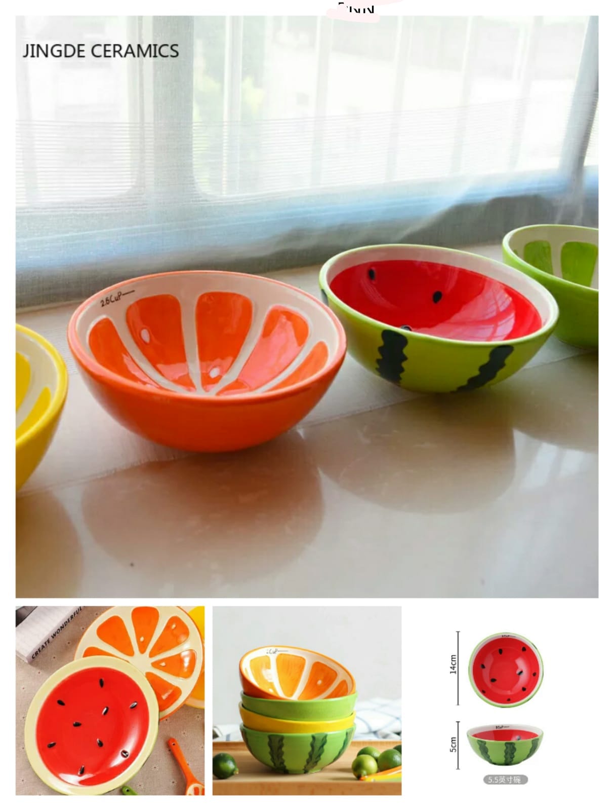 Ceramic Fruit Design bowl