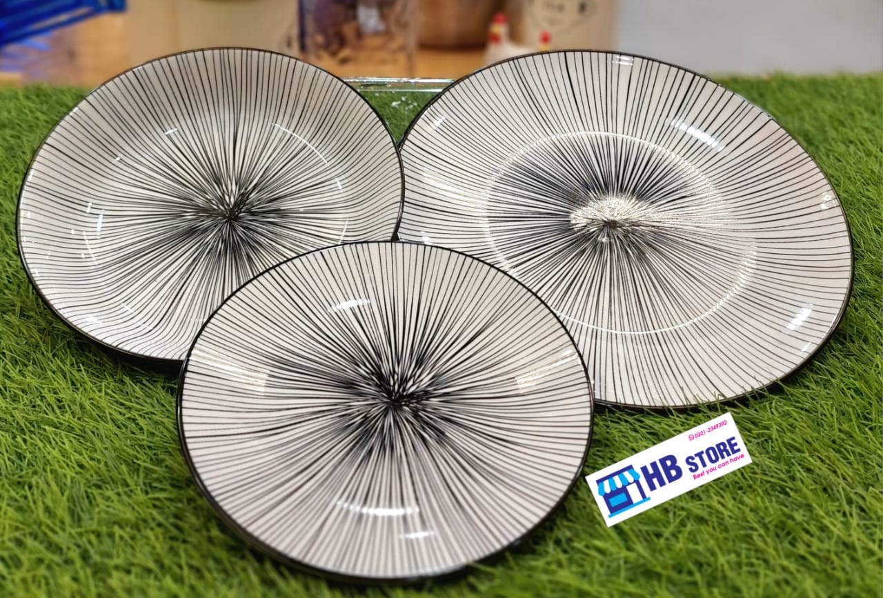 Danny Home Porcelain Black line  Plates