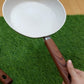 2-Piece Non-Stick Granite Frying Pan with Wood-Effect Handles