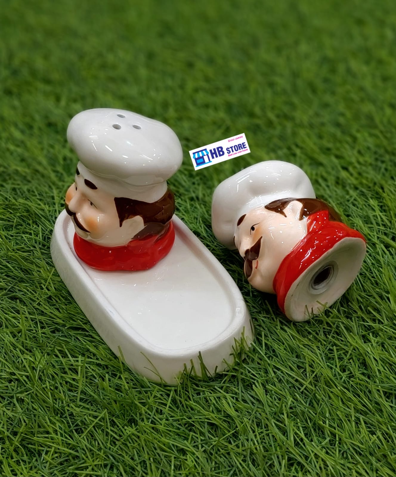 Chef Duo Salt & Pepper Shaker Set – Cute Ceramic Kitchen Decor
