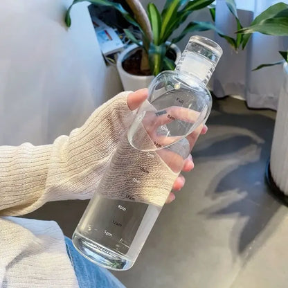 Elegant Leakproof Water Bottle with Time Scale