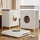 Premium 160L Foldable Plastic Storage  Laundry Hamper and Blanket Organizer Cabinet