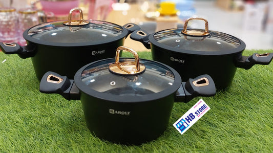 Baroly Non-Stick Granite Cookware Set – Durable, Stylish, Ready to Cook