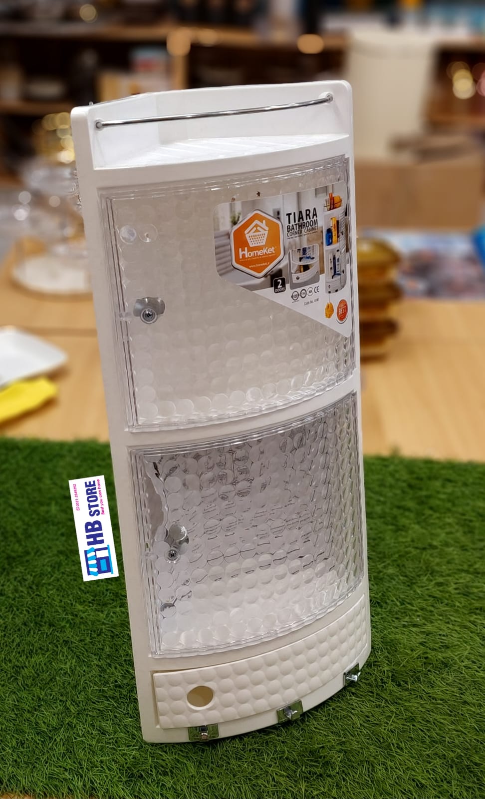 Tiara Wall-Mounted Bathroom Corner Cabinet