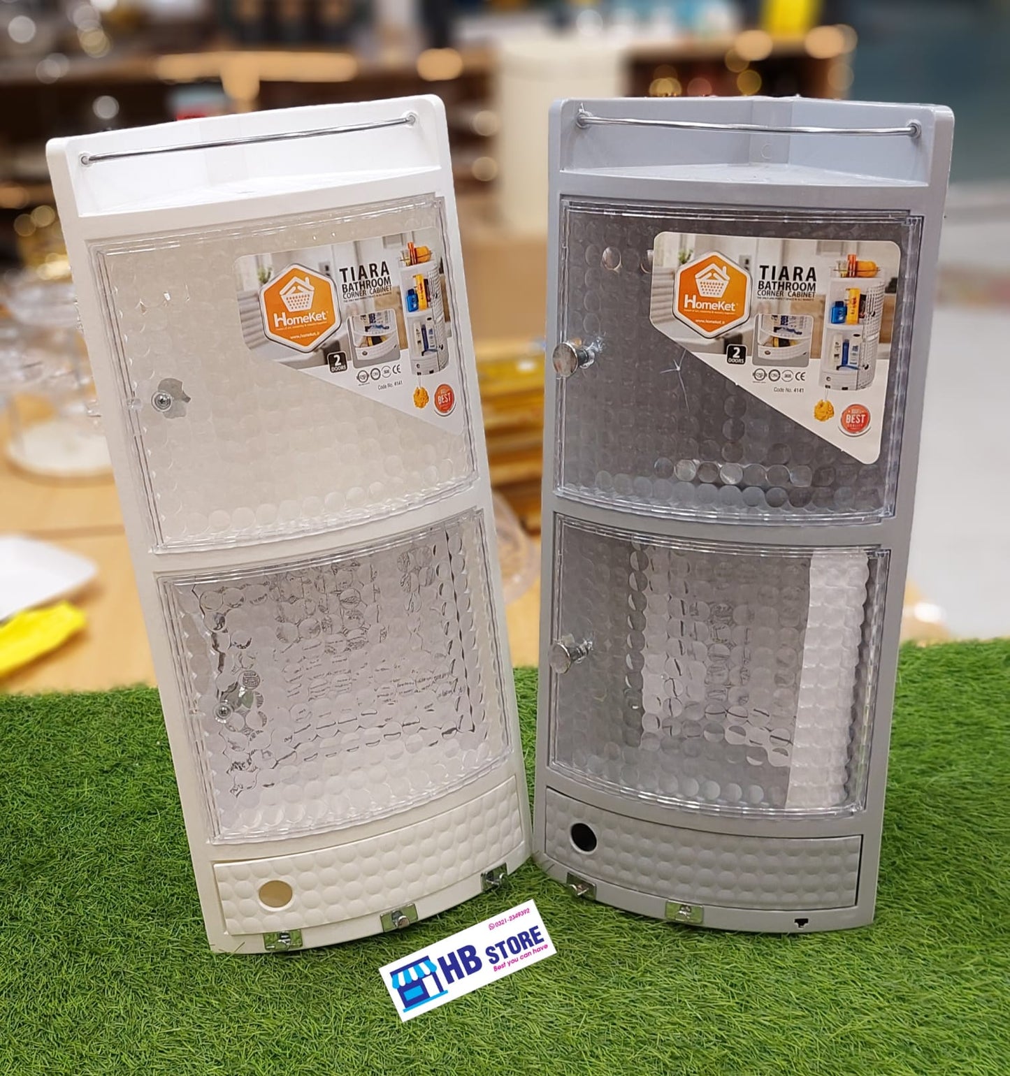 Tiara Wall-Mounted Bathroom Corner Cabinet