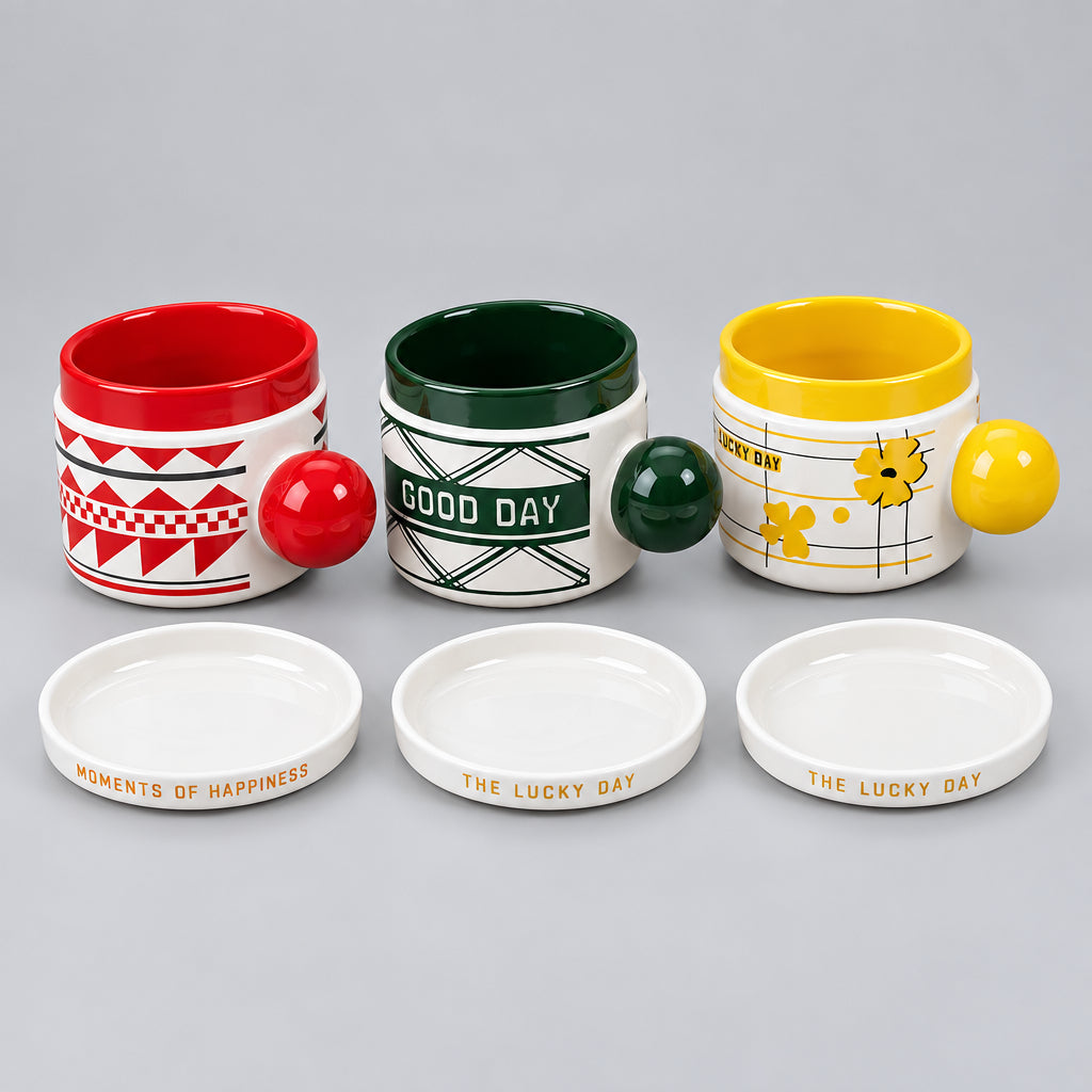 Sphera Ceramic Mug with Lid