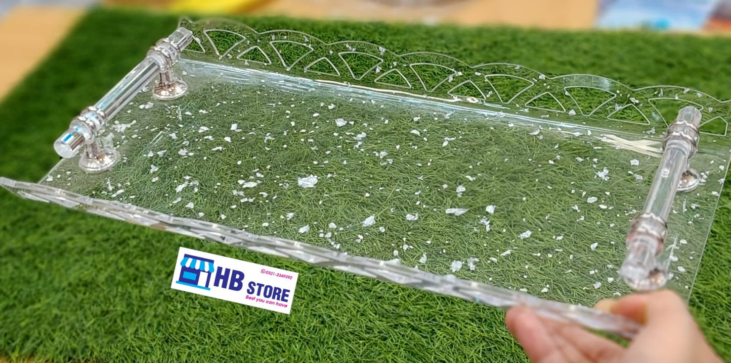 Luxury Acrylic Serving Tray