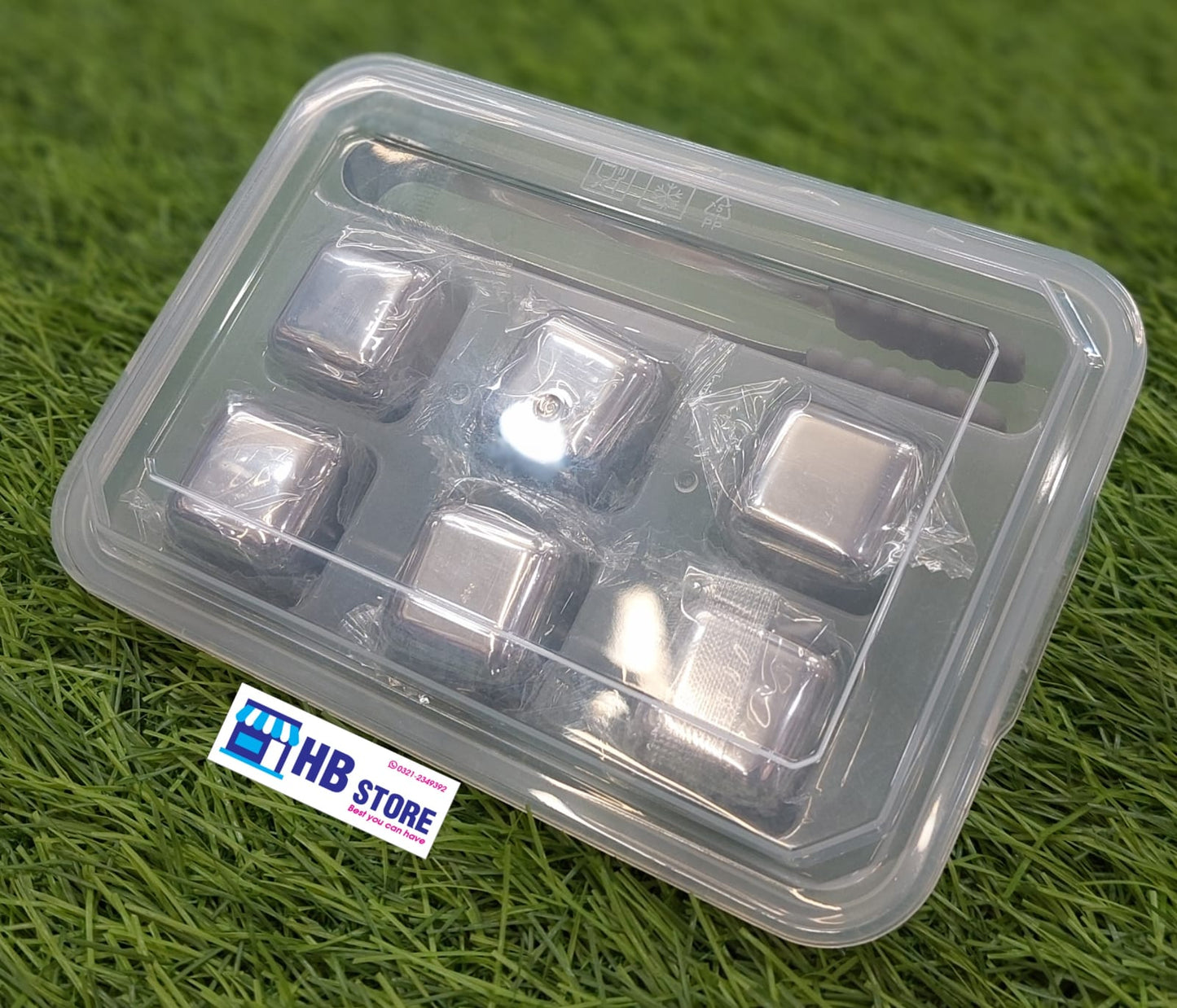 Reusable Stainless Steel Ice Cubes GOLD/SILVER