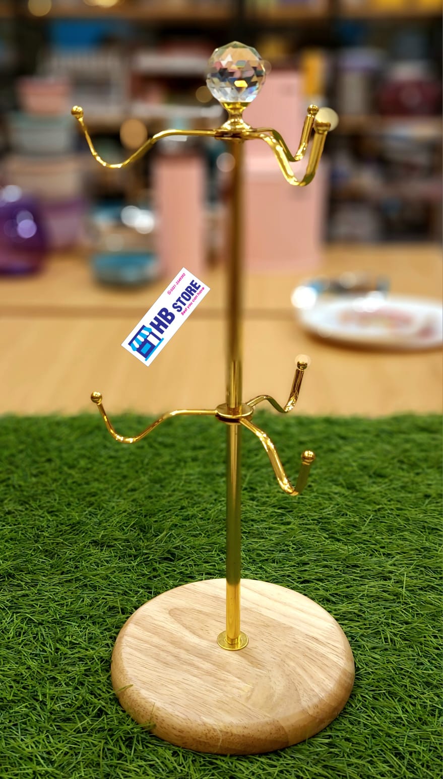 Countertop Mug Tree, 6 Hook Coffee Cup Dryer