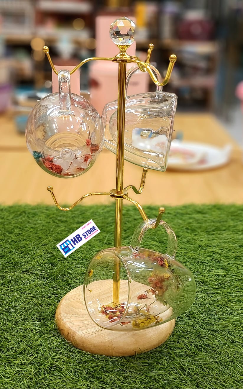 Countertop Mug Tree, 6 Hook Coffee Cup Dryer