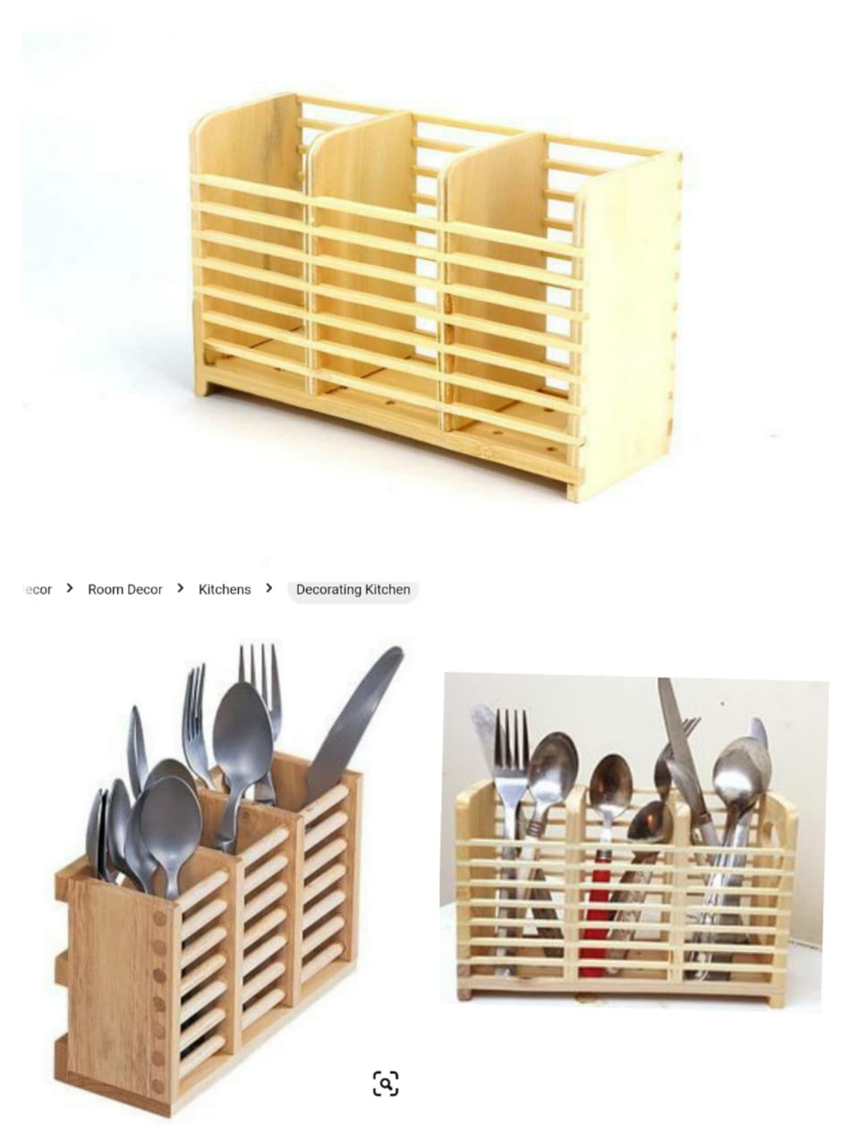 Wooden Cutlery Holders