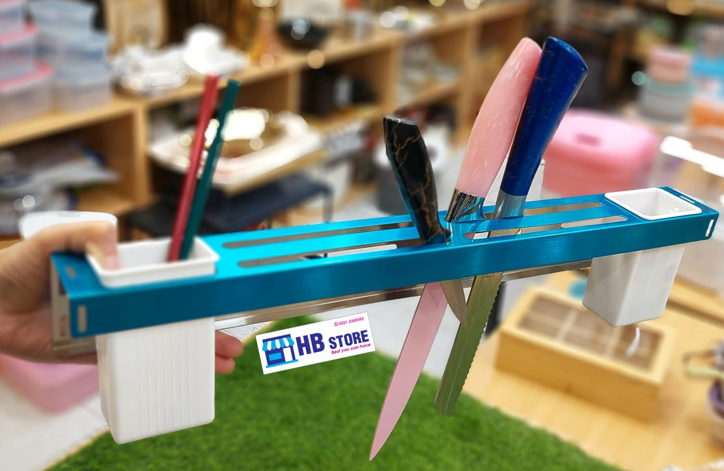 Kitchen Utensils Organizer 60 cm BLACK/WHITE