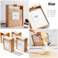 2Kg Premium Wooden Acrylic Kitchen Cereal Jar