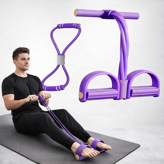 Multi-Function Resistance Band Foot Pedal Exerciser