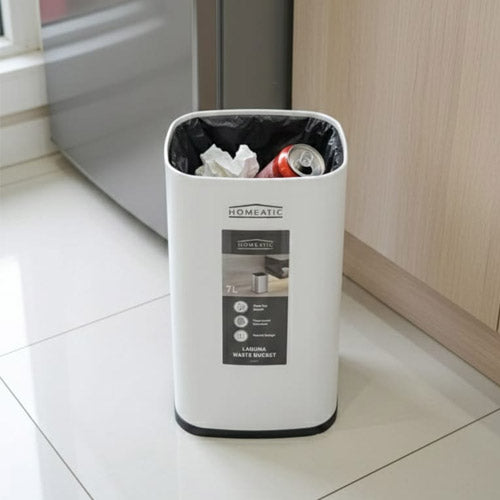 HOMEATIC LAGUNA OPEN TOP TRASH BIN 7 LITRE