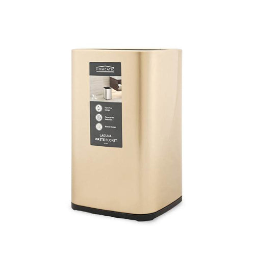 HOMEATIC LAGUNA OPEN TOP TRASH BIN 7 LITRE