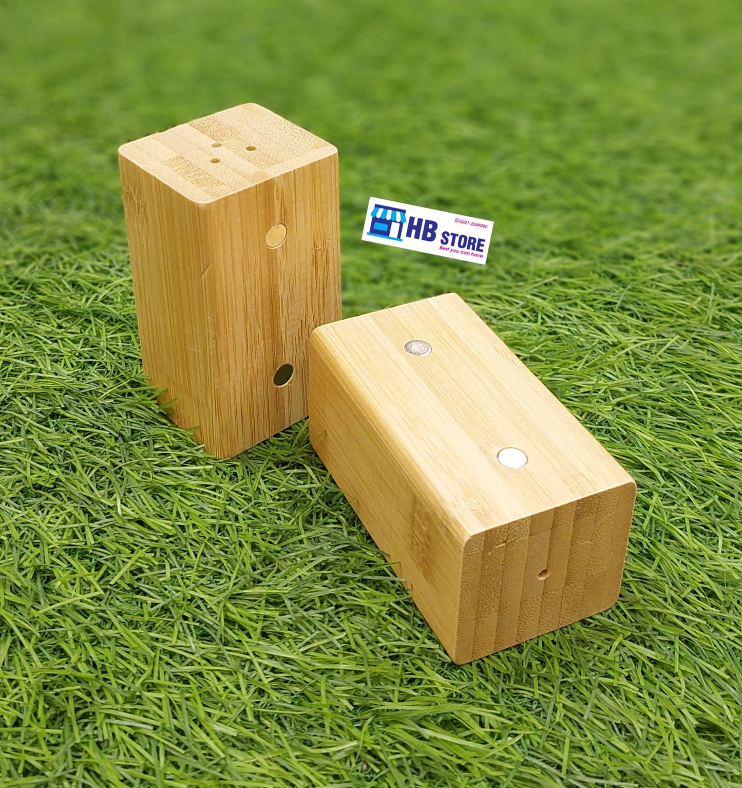 Natural Bamboo Salt & Pepper Shaker Set