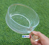 Ribbed Glass Serving Bowl with Ergonomic Handle