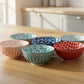 Danny Home Bohemian Printed Porcelain Bowls Variety Pack (3 Sizes)