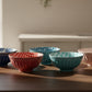 Danny Home Bohemian Printed Porcelain Bowls Variety Pack (3 Sizes)