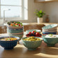 Danny Home Bohemian Printed Porcelain Bowls Variety Pack (3 Sizes)