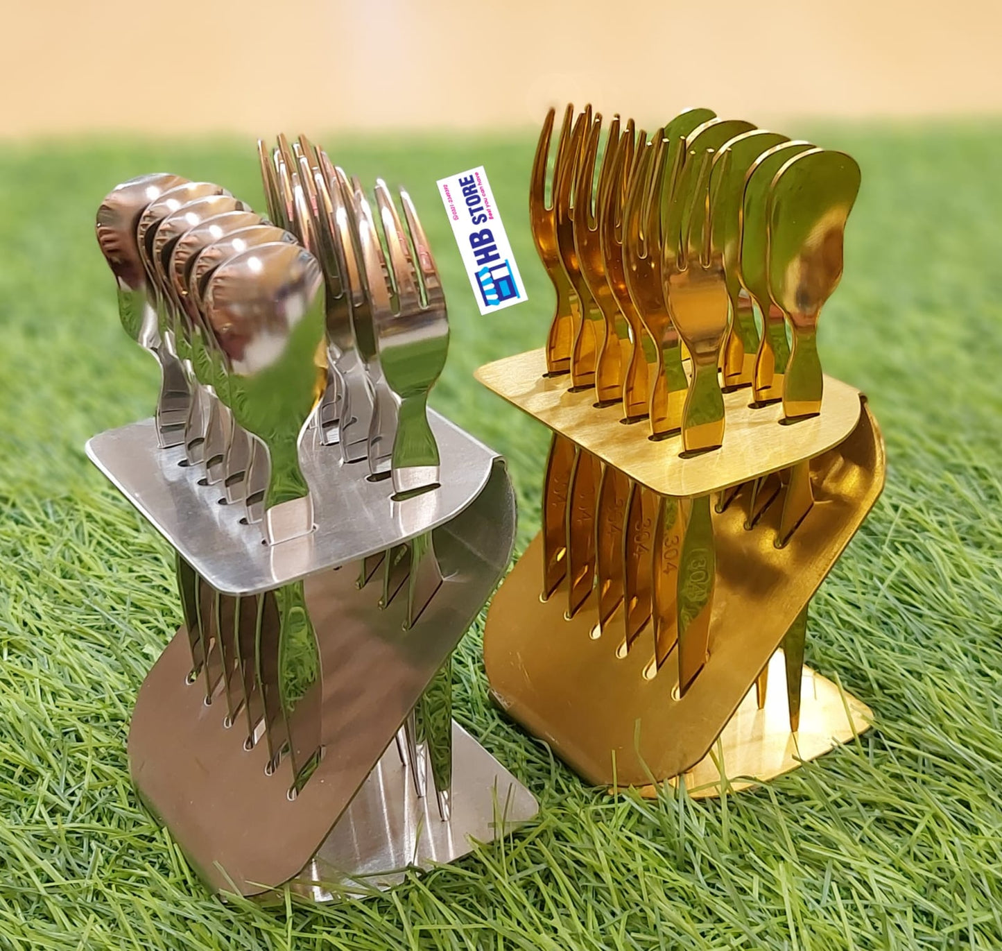 Modern Tableware: Gold & Silver Fork Sets