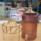 Elegant Purple Glass Beverage Dispenser with Durable Steel Stand | Perfect for Parties & Gatherings