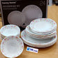 Denny Home Mrble Dinnerware set 24pcs