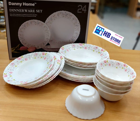 Denny Home Mrble Dinnerware set 24pcs