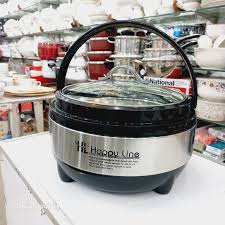 Happy Metallic Glass Lid Large Hotpot