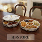 Flower-Shaped Multi-Compartment Snack Serving Tray