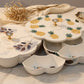 Flower-Shaped Multi-Compartment Snack Serving Tray