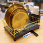 Dish Drainer, Metal Dish Rack with Drip Tray