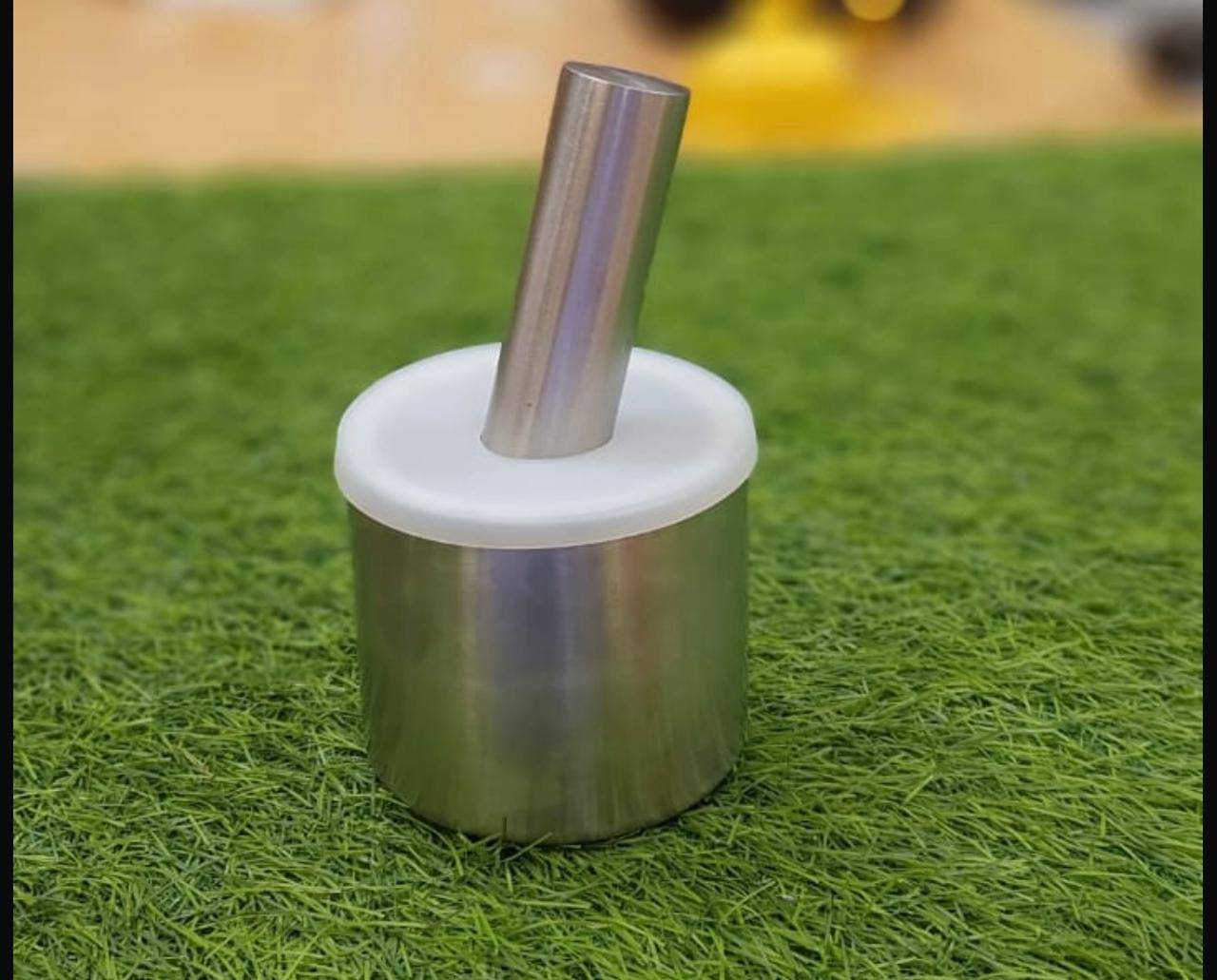 Premium Steel Hand Grinder with Anti-Spill Plastic Lid